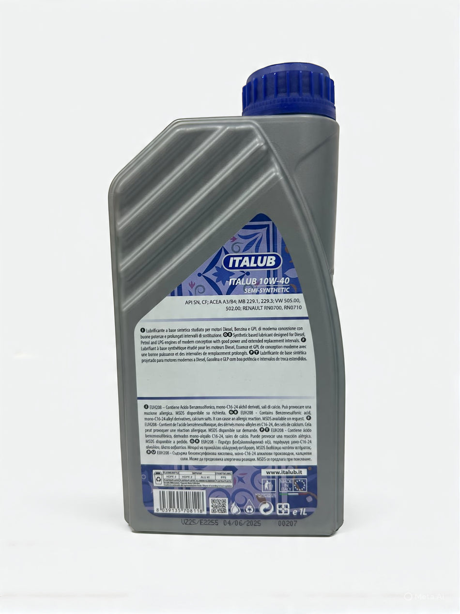 Italub 10W-40 Semi-Sintético