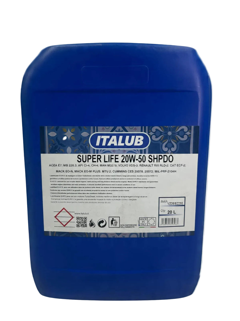 Lubrificante Italub Super Life 20W-50 SHPDO