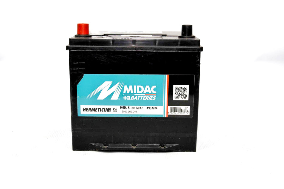 Bateria MIDAC HERMETICUM H60JS – 12V 60Ah 490A