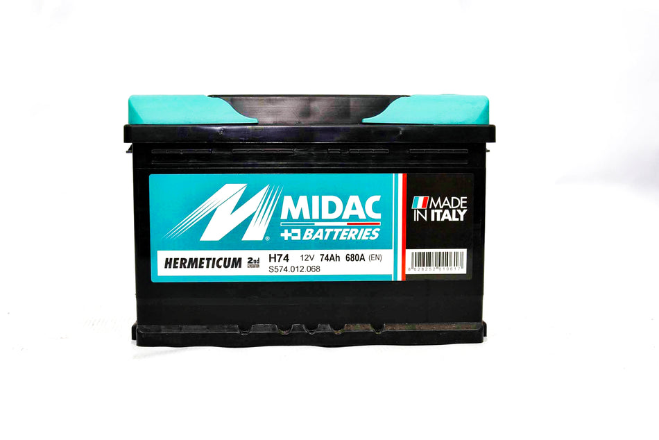 Bateria MIDAC HERMETICUM H74 – 12V 74Ah 680A