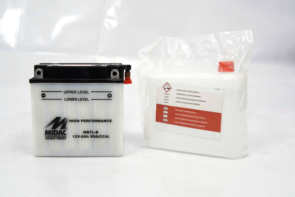 Bateria MIDAC MB7L-B – 12V 8Ah 90A CCA (Motos)