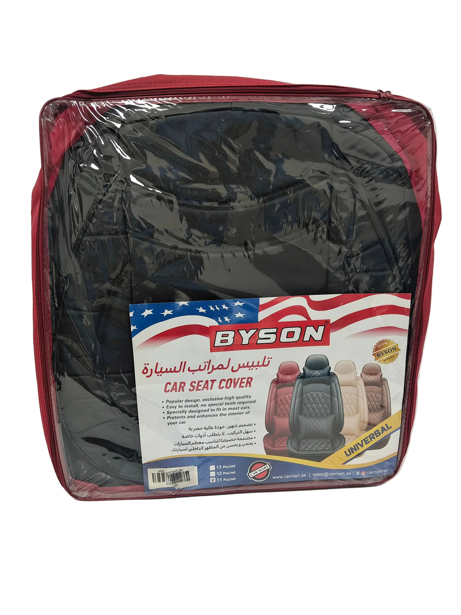 CAPA DE ASSENTO BYSON PRETA 11PC