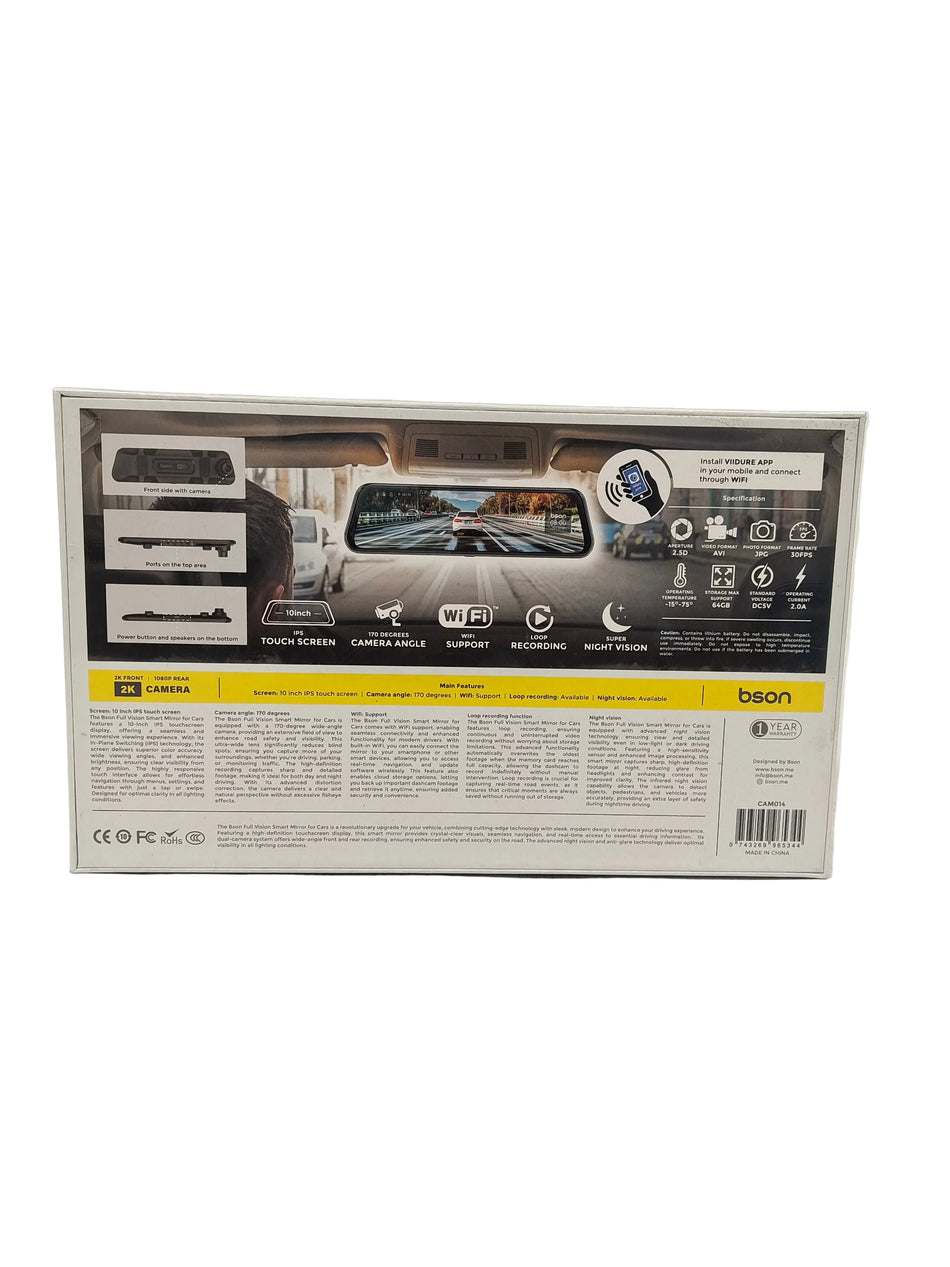 CÂMERA TRASEIRA 2K DVR